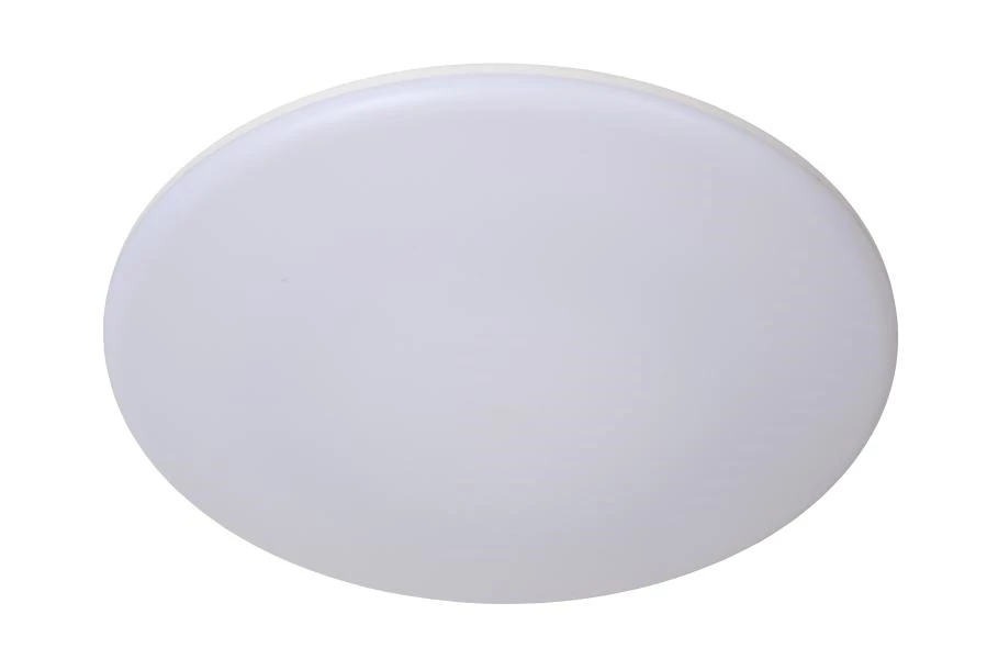 Lucide OLSON - Plafonnière Badkamer - Ø 35 cm - LED - CCT - 1x36W 3000K/6500K - IP44 - Opaal - uitgezet